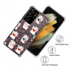 เคส Samsung Anti-Shock [ LUCKY CAT ] สำหรับ Galaxy S22 / S21 / Note20 / 10 / 9 / S20 / FE / S10 / S10e / Plus / Ultra / Lite